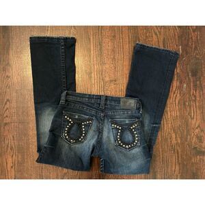 Boho Western Big Star "Liv Boot" Boot Cut Jeans Size 26L